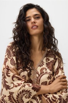 Reserved - Сукня з візерунком із віскози - різнобарвний - 753JC-MLC