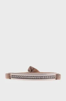 Женский бежевый браслет с пластиной 1 ряд Бежевый ONESIZE Les Interchangeables A32464