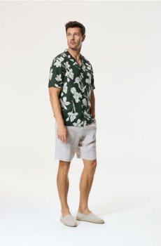 Reserved - Лляна сорочка regular fit - різнобарвний - 067IS-MLC