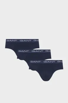 Мужские темно-синие брифы (3 шт) Синий M Gant 900013001