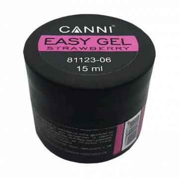 Гель для наращивания и укрепления ногтей Canni Easy Gel 06 Strawberry, 15 мл Гель для наращивания и укрепления ногтей Canni Easy Gel 06 Strawberry, 15 мл
