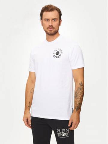 Plein Sport Футболка AADC MTK7940 STE001N Білий Regular Fit Plein Sport Футболка AADC MTK7940 STE001N Білий Regular Fit