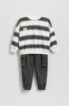 Reserved - Бавовняний комплект - кремовий - 496HK-01X