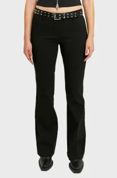 Женские черные брюки Черный 34 Tally Weijl SPAPEFLARE2