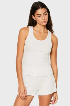 Женская светло-серая майка COLY Серый XS Etam 6550933