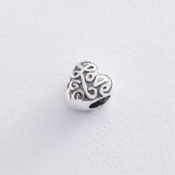 Серебряный шарм "Love" (чернение) 132127 Серебряный шарм "Love" (чернение) 132127