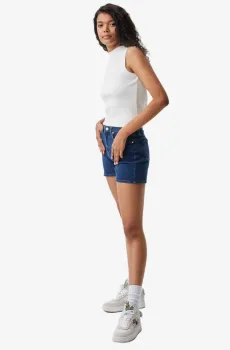 Женские голубые шорты Голубой 30 Lacoste FF030404M