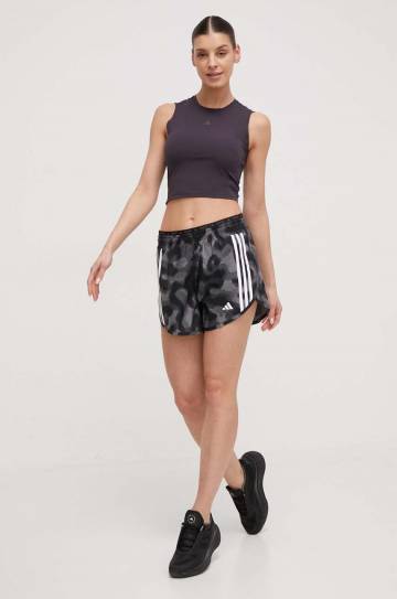 Топ для тренировок adidas Performance HIIT цвет фиолетовый Топ для тренировок adidas Performance HIIT цвет фиолетовый
