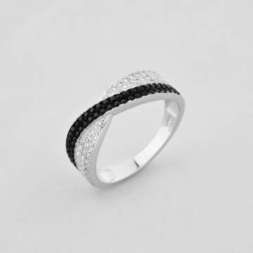 Серебряное кольцо Minimal 91-0010чб-16 16 Серебряное кольцо Minimal 91-0010чб-16 16