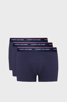 Мужские темно-синие боксеры (3 шт) Синий S Tommy Hilfiger 1U87903842