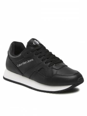 Calvin Klein Jeans Снікерcи Retro Runner Low Lth-Tpu Wn YW0YW00787 Чорний Calvin Klein Jeans Снікерcи Retro Runner Low Lth-Tpu Wn YW0YW00787 Чорний
