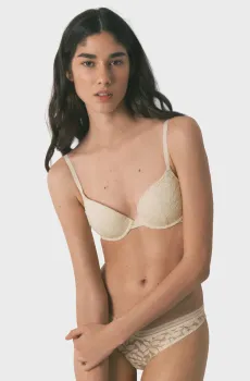 Женский бежевый бюстгальтер BEAUTIFUL Бежевый 85B womensecret 4023838