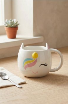 Горнятко з вушками - білий