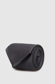 Серый галстук Luxury из шелка