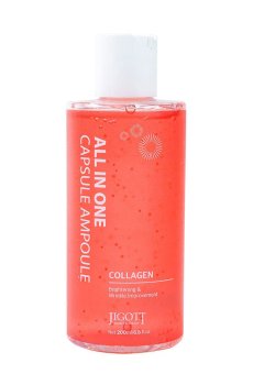Ампульная сыворотка для лица Jigott All In One Capsule Ampoule Collagen с коллагеном, 200 мл