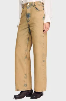 Женские бежевые джинсы Бежевый 36 Sandro SFPJE00778_Beige