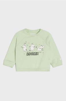 Світшот The Moomins - ментолово-зелений