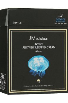 Ночной крем для лица JMsolution Active Jellyfish Sleeping Cream с экстрактом медузы, 30*4 мл
