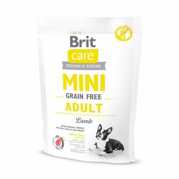 Сухой корм для взрослых собак миниатюрных пород Brit Care Mini Adult с ягненком, 400 г Сухой корм для взрослых собак миниатюрных пород Brit Care Mini Adult с ягненком, 400 г