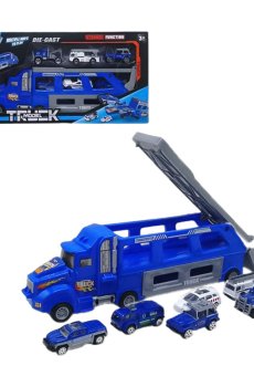 Детская игрушка YG Toys Автовоз с запуском, с металлическими машинками, в коробке, от 3 лет (LH516)