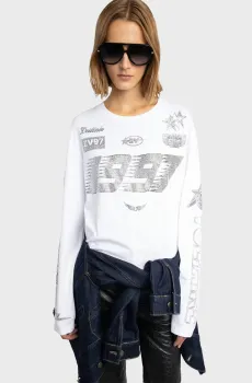 Женский белый лонгслив Io Белый XS ZADIG&VOLTAIRE JWTS02836_WHITE