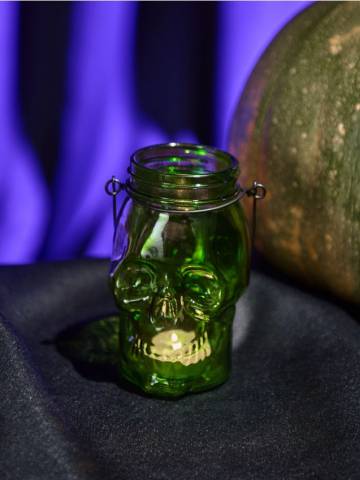 Свічник Halloween - лаймовий