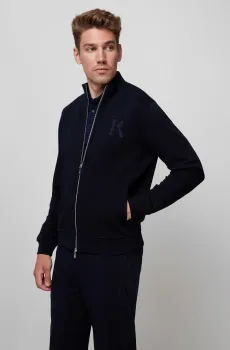 Мужская темно-синяя спортивная кофта Синий 3XL Karl Lagerfeld 500900.705891;690