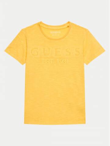 Guess Футболка L4GI09 K6XN4 Жовтий Regular Fit Guess Футболка L4GI09 K6XN4 Жовтий Regular Fit