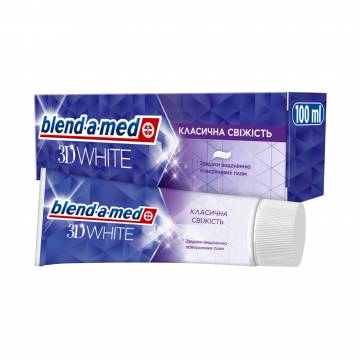 Зубная паста blend-a-med 3D WHITE Классическая свежесть, 100 мл Зубная паста blend-a-med 3D WHITE Классическая свежесть, 100 мл