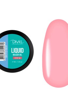 Гель для наращивания ногтей Divia Liquid Builder Gel GL07 Cover Up, 30 г