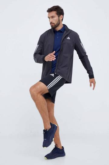 Куртка для бега adidas Performance Run Icon цвет чёрный переходная Куртка для бега adidas Performance Run Icon цвет чёрный переходная