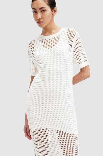 Платье AllSaints PALOMA TEE цвет белый maxi прямое W141DA Платье AllSaints PALOMA TEE цвет белый maxi прямое W141DA