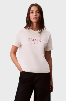 Женская белая футболка CONCEPT Белый S Calvin Klein Jeans LV047E813G