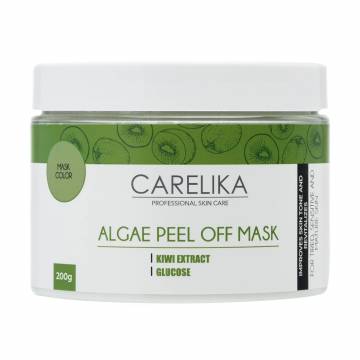 Альгинатная маска для лица Carelika Algae Peel Off Mask Kiwi Extract на основе водорослей с экстрактом киви, 200 г Альгинатная маска для лица Carelika Algae Peel Off Mask Kiwi Extract на основе водорослей с экстрактом киви, 200 г
