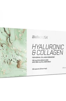 Витаминно-минеральный комплекс BioTechUSA Hyaluronic & Collagen, 130/1865 мг, 120 капсул