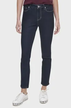 Женские темно-синие джинсы Синий 26 DKNY E0RK0602
