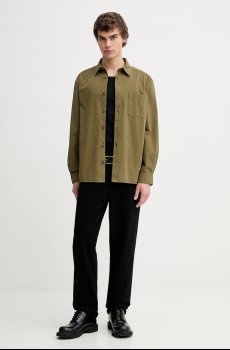 Хлопковая рубашка A.P.C. Chemise Malo Logo