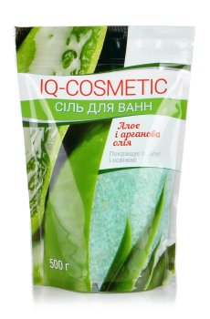 Соль для ванн IQ-Cosmetic Алоэ и аргановое масло, 500 г