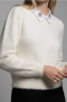 Джемпер - кремовий