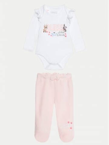 Guess Набір боді і штани S4BG11 KA6W4 Білий Regular Fit Guess Набір боді і штани S4BG11 KA6W4 Білий Regular Fit