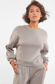 Женский серый свитшот CARMELA Серый XS Etam 6528365