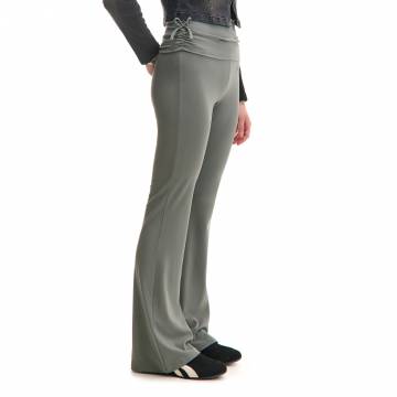 Cropp - Розкльошені штани - темно-сірий