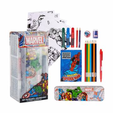 Детский набор для раскраски Cerda Marvel, от 3 лет, 11*24*9.5 см, 25 предметов (2700000836) Детский набор для раскраски Cerda Marvel, от 3 лет, 11*24*9.5 см, 25 предметов (2700000836)