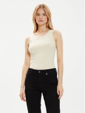 Calvin Klein Топ K20K207190 Бежевий Slim Fit Calvin Klein Топ K20K207190 Бежевий Slim Fit