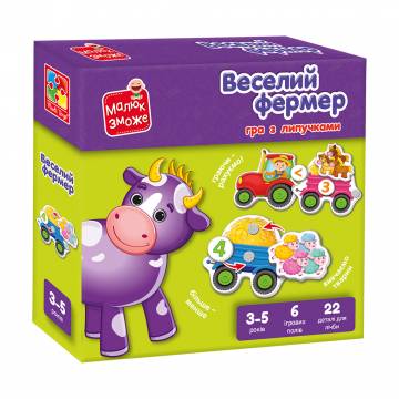 Развивающая игра с липучками Vladi Toys Весёлый фермер, от 3 лет, 28 элементов (VT2100-13) Развивающая игра с липучками Vladi Toys Весёлый фермер, от 3 лет, 28 элементов (VT2100-13)