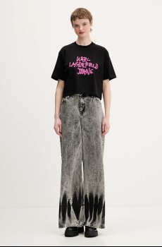 Хлопковая футболка Karl Lagerfeld Jeans