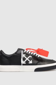 Черные кожаные кроссовки Vulcanized с нашивкой Arrow