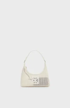 Женская белая сумка EMBLEM MESH Белый ONESIZE Calvin Klein LV04F3381G
