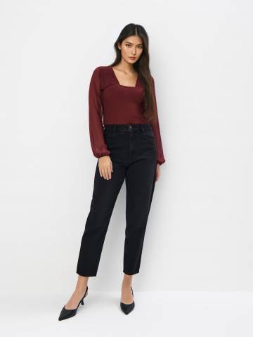 Mohito - Джинси mom fit - чорний - 32 Mohito - Джинси mom fit - чорний - 32