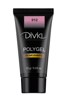 Уценка! Полигель для наращивания ногтей Divia Polygel 012, 15 г